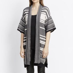 Vince Multi Stripe Long Cardigan Sweater
